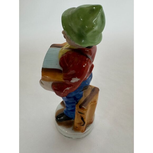 Vintage Porcelain Figurine Of Accordion Player Made In Japan Hand-Painted Collec - Picture 15 of 16